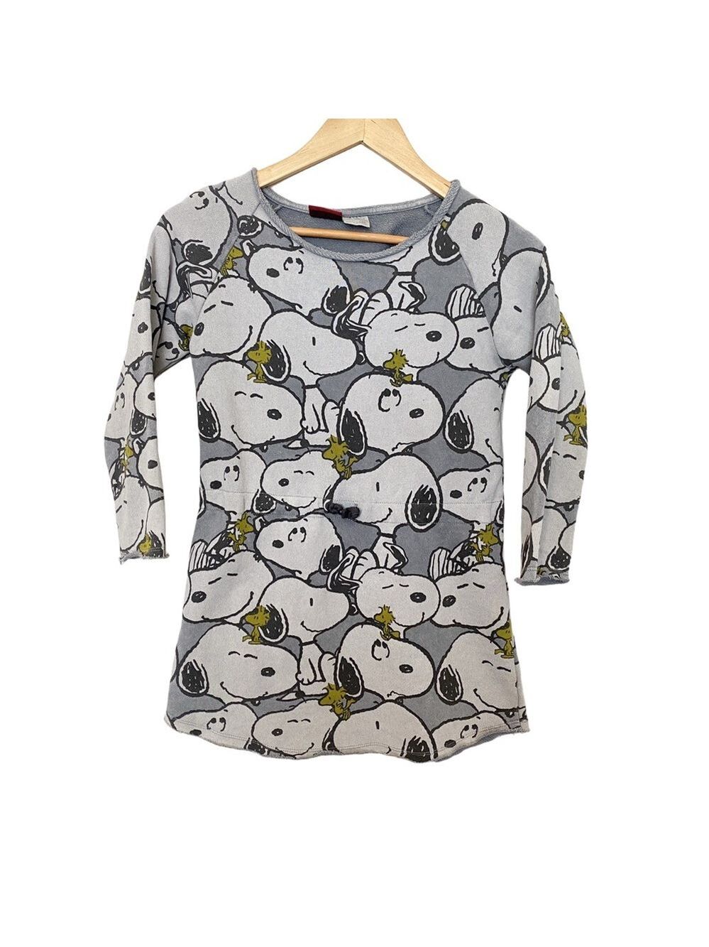 Zara Girls Peanuts Snoopy Long sleeve Dress size 7